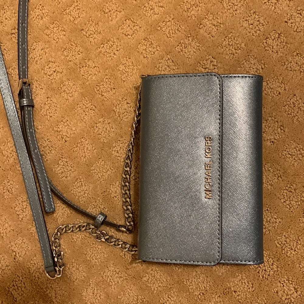 Blue Michael Kors Purse